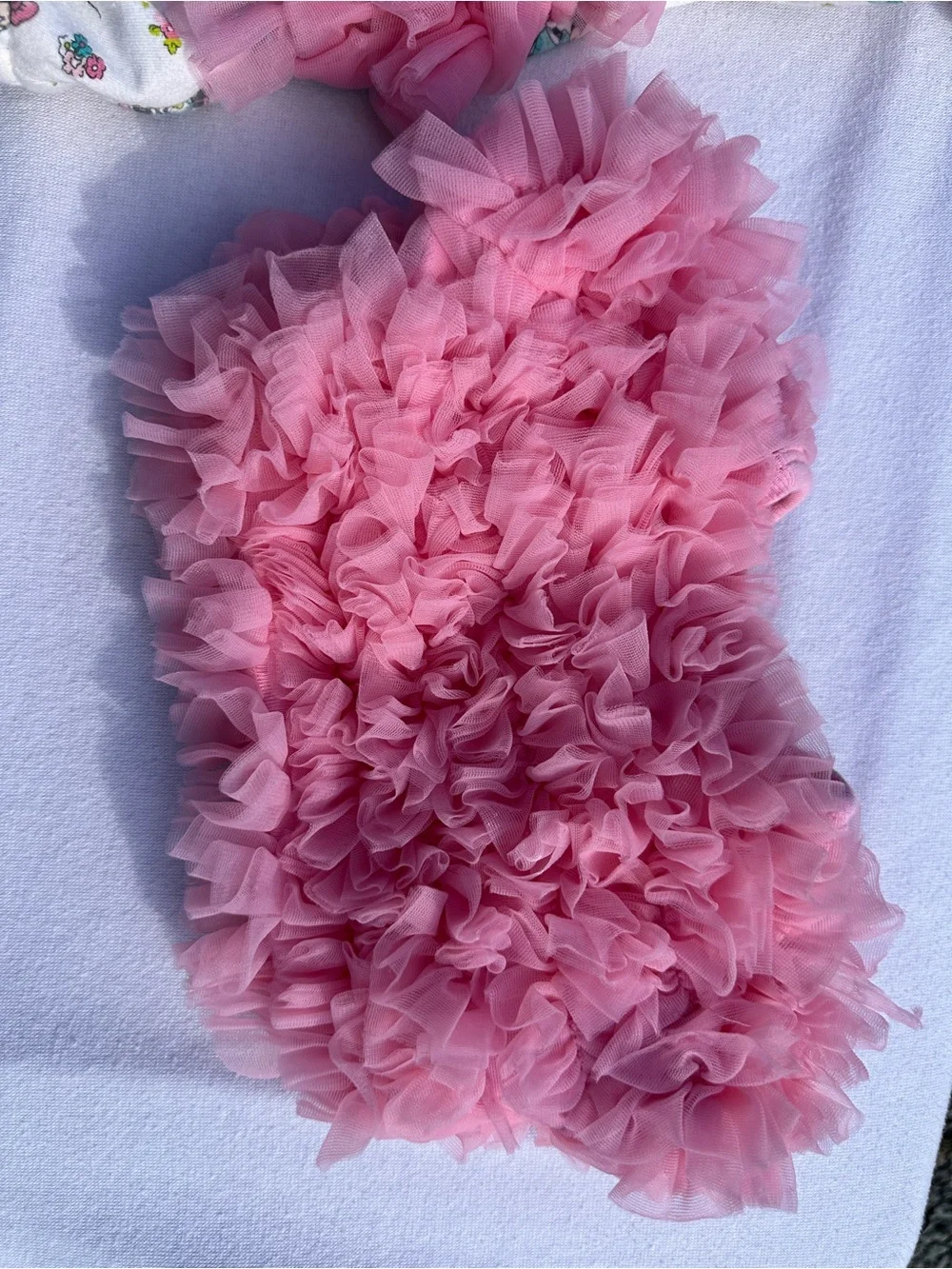 Disney Pink Ruffle Minnie Mouse One-Piece(47)